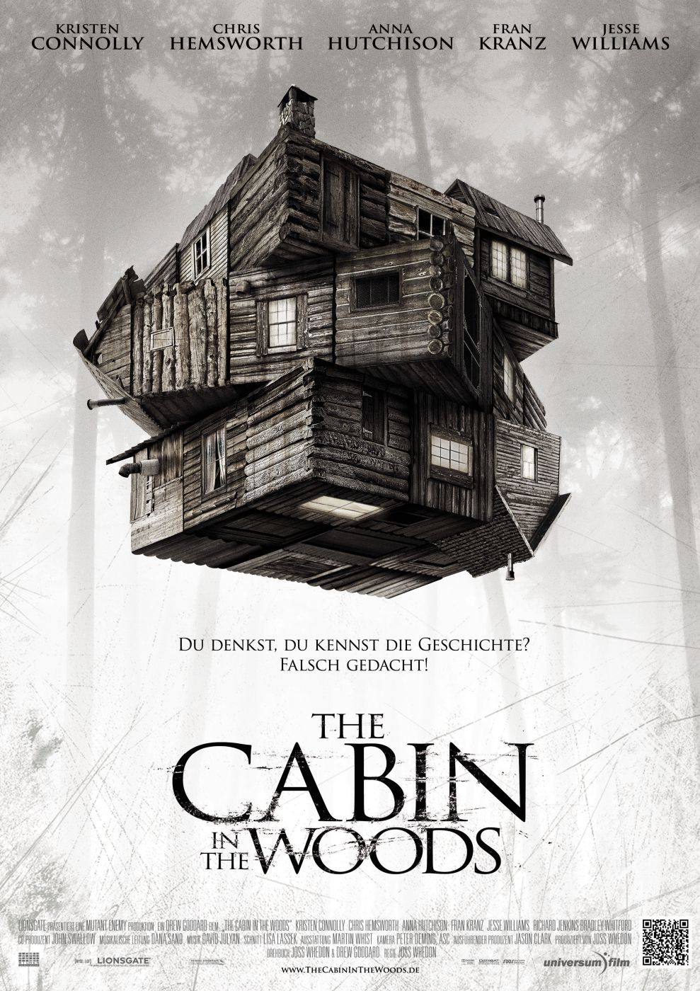 The Cabin in the Woods Deutsches Kinoplakat