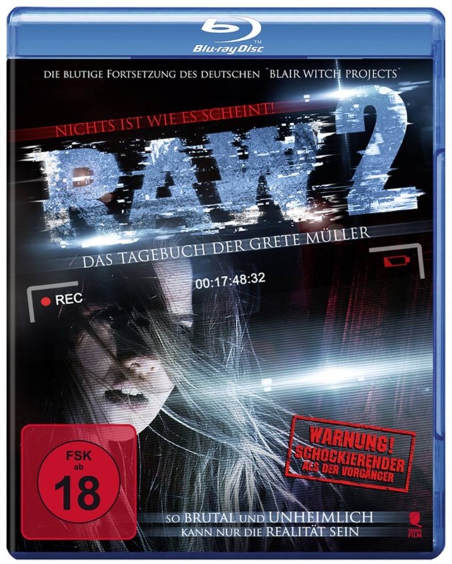RAW 2 - Das Tagebuch der Grete Müller - Blu-ray Cover FSK 18