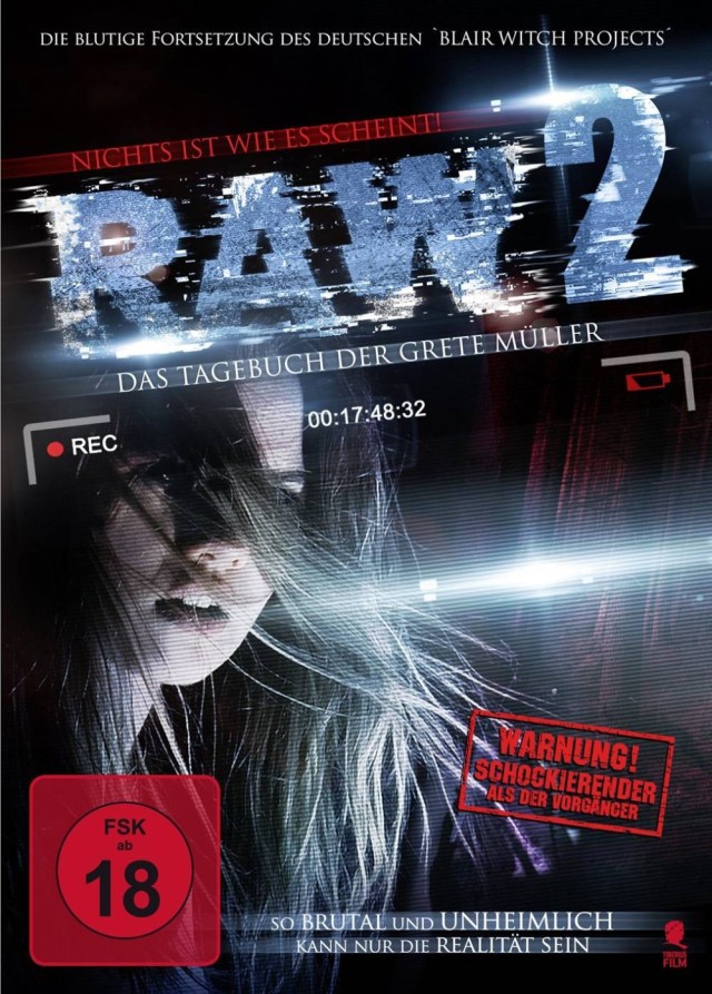 RAW 2 - Das Tagebuch der Grete Müller - DVD Cover FSK 18